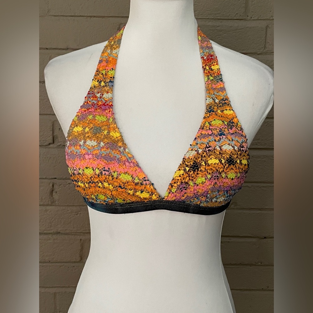 Vintage Pan Dulce textured bikini top 7/8